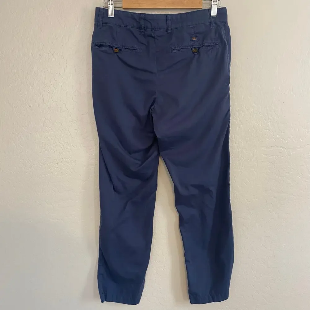 Faherty Mens Size 29x30 Pants Cotton Blend Coastal Preppy Navy Blue